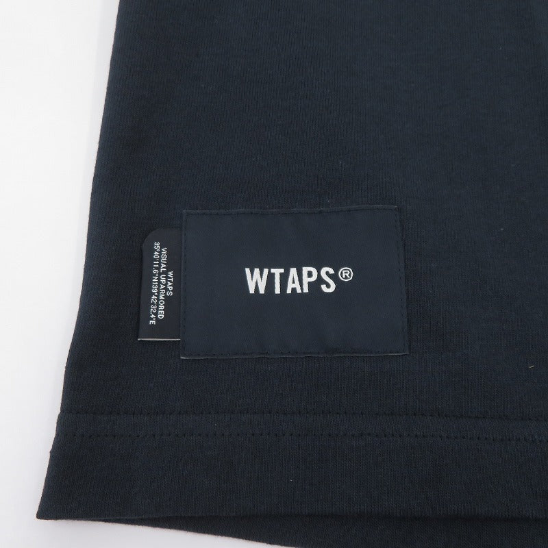 W)TAPS | ダブルタップス SYSTEM/SS/COTTON 半袖Ｔシャツ 261ATDT-STM02S ネイビー サイズ：2【瀬戸大橋店】