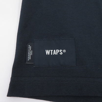 W)TAPS | ダブルタップス SYSTEM/SS/COTTON 半袖Ｔシャツ 261ATDT-STM02S ネイビー サイズ：2【瀬戸大橋店】