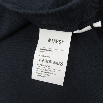 W)TAPS | ダブルタップス SYSTEM/SS/COTTON 半袖Ｔシャツ 261ATDT-STM02S ネイビー サイズ：2【瀬戸大橋店】