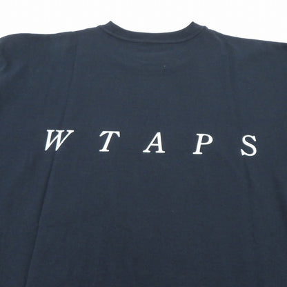 W)TAPS | ダブルタップス SYSTEM/SS/COTTON 半袖Ｔシャツ 261ATDT-STM02S ネイビー サイズ：2【瀬戸大橋店】