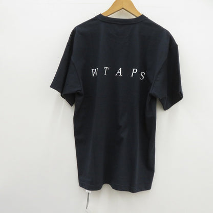 W)TAPS | ダブルタップス SYSTEM/SS/COTTON 半袖Ｔシャツ 261ATDT-STM02S ネイビー サイズ：2【瀬戸大橋店】