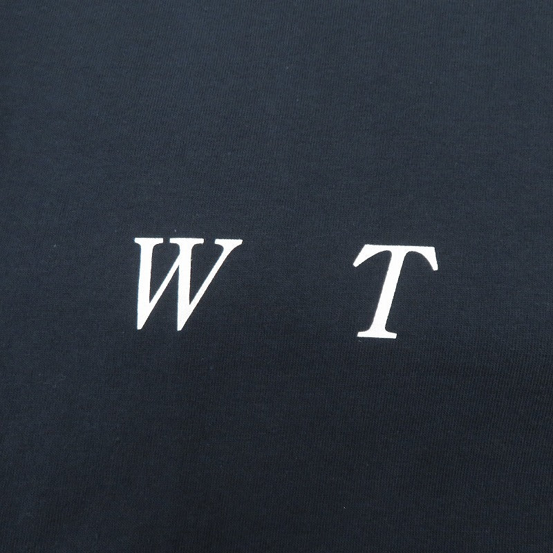 W)TAPS | ダブルタップス SYSTEM/SS/COTTON 半袖Ｔシャツ 261ATDT-STM02S ネイビー サイズ：2【瀬戸大橋店】