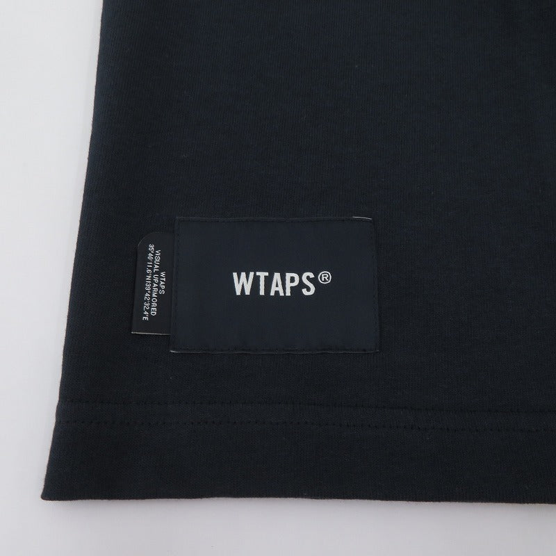 W)TAPS | ダブルタップス SYSTEM/SS/COTTON 半袖Ｔシャツ 261ATDT-STM02S ネイビー サイズ：2【瀬戸大橋店】