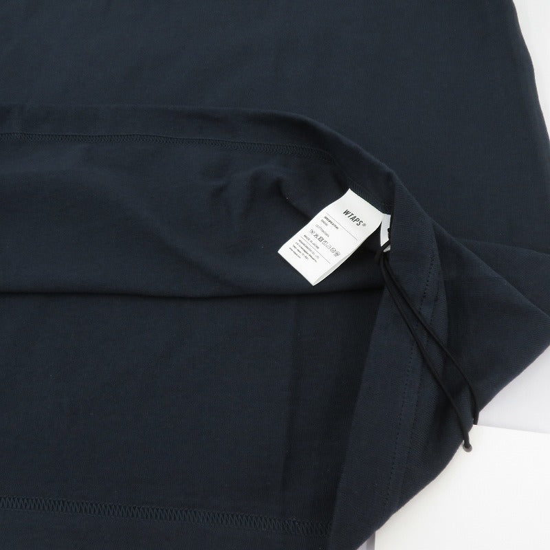 W)TAPS | ダブルタップス SYSTEM/SS/COTTON 半袖Ｔシャツ 261ATDT-STM02S ネイビー サイズ：2【瀬戸大橋店】
