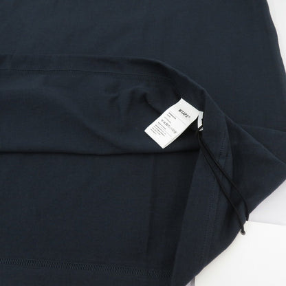 W)TAPS | ダブルタップス SYSTEM/SS/COTTON 半袖Ｔシャツ 261ATDT-STM02S ネイビー サイズ：2【瀬戸大橋店】
