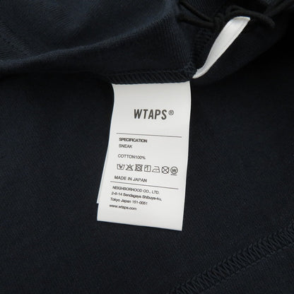W)TAPS | ダブルタップス SYSTEM/SS/COTTON 半袖Ｔシャツ 261ATDT-STM02S ネイビー サイズ：2【瀬戸大橋店】