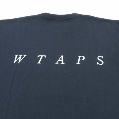 W)TAPS | ダブルタップス SYSTEM/SS/COTTON 半袖Ｔシャツ 261ATDT-STM02S ネイビー サイズ：2【瀬戸大橋店】