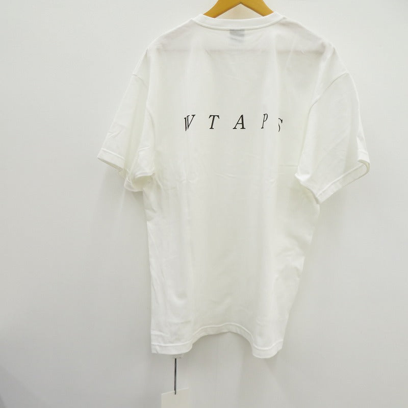 W)TAPS | ダブルタップス SYSTEM/SS/COTTON 半袖Ｔシャツ 261ATDT-STM02S ホワイト サイズ：3【瀬戸大橋店】