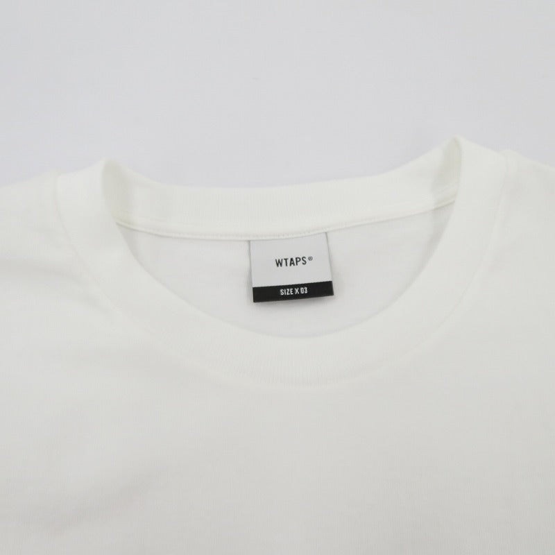 W)TAPS | ダブルタップス SYSTEM/SS/COTTON 半袖Ｔシャツ 261ATDT-STM02S ホワイト サイズ：3【瀬戸大橋店】