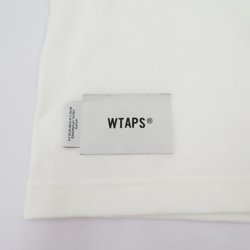 W)TAPS | ダブルタップス SYSTEM/SS/COTTON 半袖Ｔシャツ 261ATDT-STM02S ホワイト サイズ：3【瀬戸大橋店】