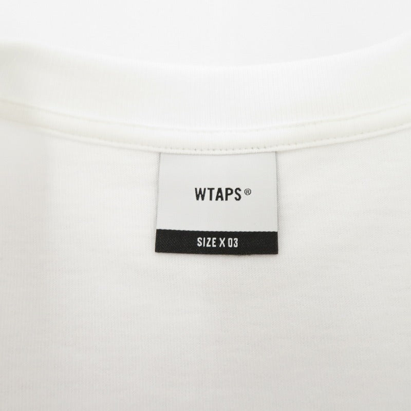 W)TAPS | ダブルタップス SYSTEM/SS/COTTON 半袖Ｔシャツ 261ATDT-STM02S ホワイト サイズ：3【瀬戸大橋店】
