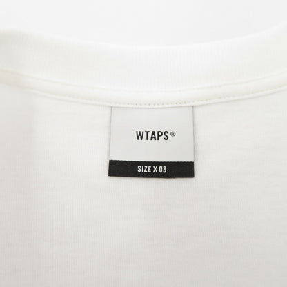 W)TAPS | ダブルタップス SYSTEM/SS/COTTON 半袖Ｔシャツ 261ATDT-STM02S ホワイト サイズ：3【瀬戸大橋店】