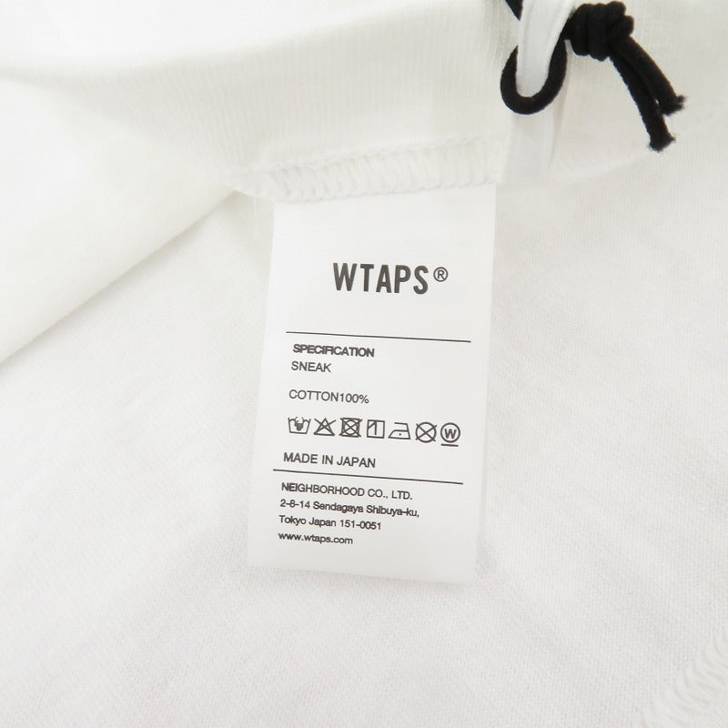 W)TAPS | ダブルタップス SYSTEM/SS/COTTON 半袖Ｔシャツ 261ATDT-STM02S ホワイト サイズ：3【瀬戸大橋店】
