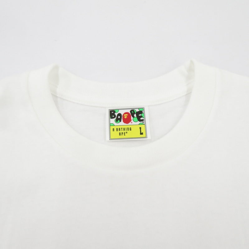 A BATHING APE | アベイシングエイプ 1ST CAMO COLLEGE TEE 半袖Ｔシャツ 1M301110013 ホワイト サイズ：L【瀬戸大橋店】