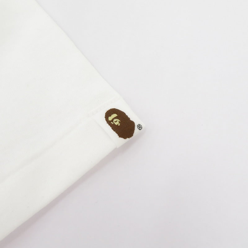 A BATHING APE | アベイシングエイプ 1ST CAMO COLLEGE TEE 半袖Ｔシャツ 1M301110013 ホワイト サイズ：L【瀬戸大橋店】