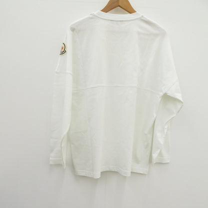MONCLER GENIUS | モンクレールジニアス アームパッチ ロングスリーブ 長袖Ｔシャツ F10928D70000 V8136 ホワイト サイズ：S【瀬戸大橋店】