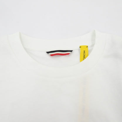 MONCLER GENIUS | モンクレールジニアス アームパッチ ロングスリーブ 長袖Ｔシャツ F10928D70000 V8136 ホワイト サイズ：S【瀬戸大橋店】