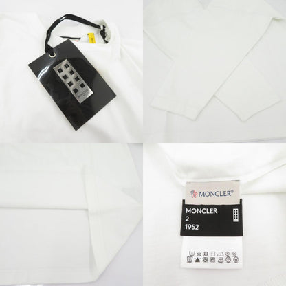 MONCLER GENIUS | モンクレールジニアス アームパッチ ロングスリーブ 長袖Ｔシャツ F10928D70000 V8136 ホワイト サイズ：S【瀬戸大橋店】