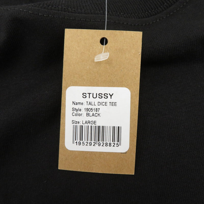 STUSSY | ステューシー TALL DICE TEE 半袖Ｔシャツ 1905187 ブラック サイズ：L【瀬戸大橋店】