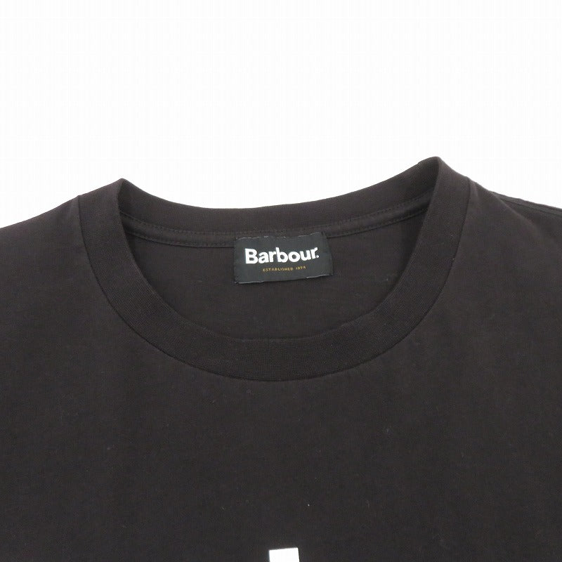 Barbour | バーブァー ビーコンロゴT 半袖Ｔシャツ 231MTSG002 ブラック サイズ：L【瀬戸大橋店】