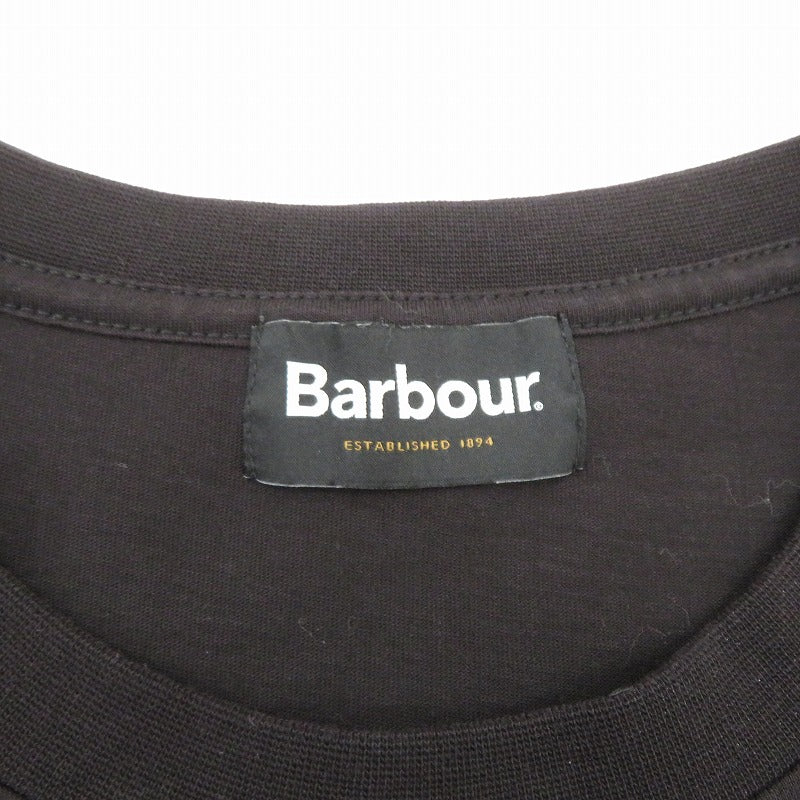 Barbour | バーブァー ビーコンロゴT 半袖Ｔシャツ 231MTSG002 ブラック サイズ：L【瀬戸大橋店】