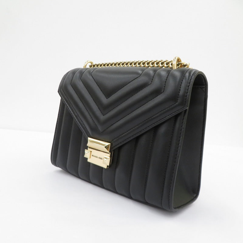 Michael Kors | マイケルコース ホイットニー ミディアム フラップ ショルダーバッグ 35R4GWHL6U ブラック【瀬戸大橋店】
