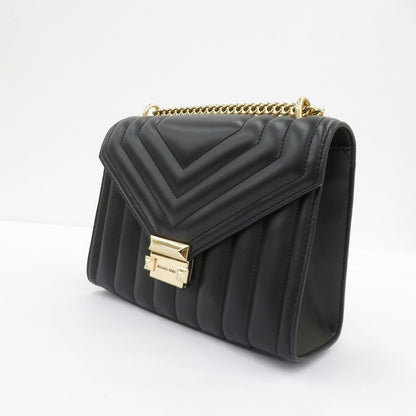 Michael Kors | マイケルコース ホイットニー ミディアム フラップ ショルダーバッグ 35R4GWHL6U ブラック【瀬戸大橋店】