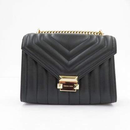 Michael Kors | マイケルコース ホイットニー ミディアム フラップ ショルダーバッグ 35R4GWHL6U ブラック【瀬戸大橋店】