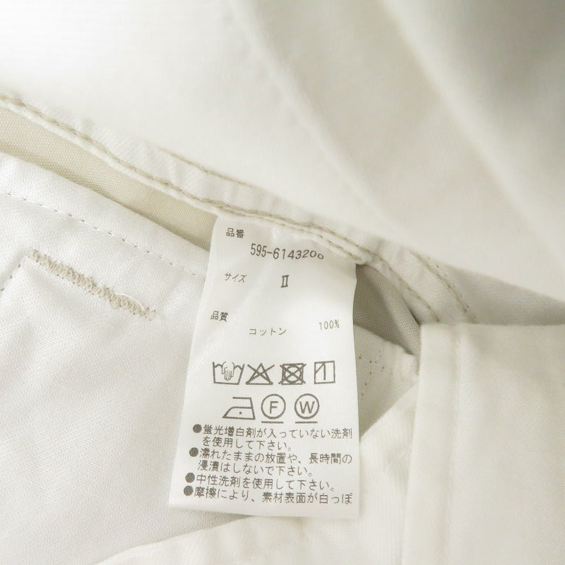 MARGARET HOWELL | マーガレットハウエル WASHED CHINO COTTON チノパンツ ベージュ サイズ：2【瀬戸大橋店】