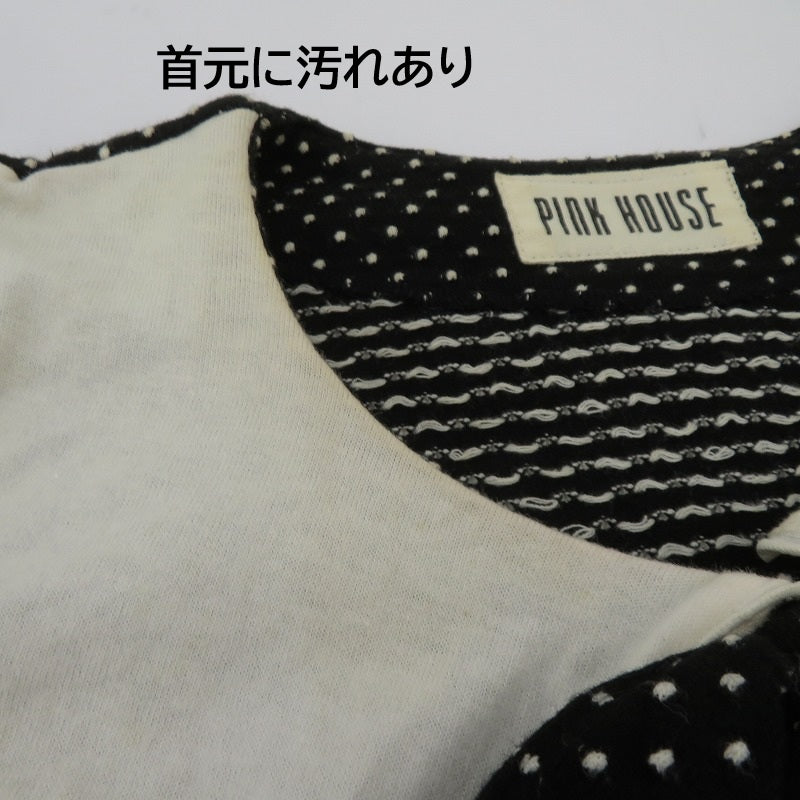 PINK HOUSE ドット柄 その他トップス ブラック サイズ：不明【瀬戸大橋店】