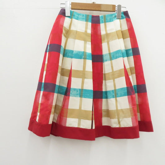 M'S GRACY チェック柄 スカート EA-017116 マルチカラー サイズ：36【瀬戸大橋店】