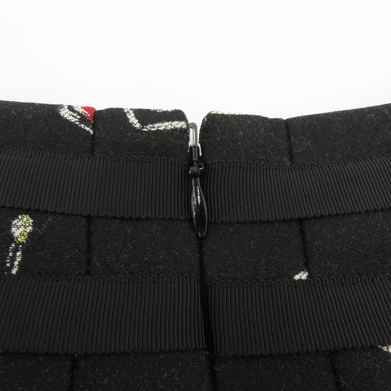M'S GRACY コスメ柄 スカート SW-817537 ブラック サイズ：36【瀬戸大橋店】