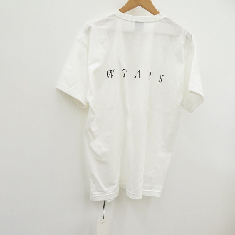 W)TAPS | ダブルタップス SYSTEM/SS/COTTON 半袖Ｔシャツ 261ATDT-STM02S ホワイト サイズ：2【瀬戸大橋店】