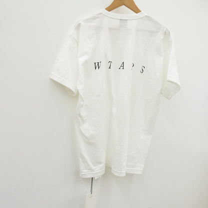 W)TAPS | ダブルタップス SYSTEM/SS/COTTON 半袖Ｔシャツ 261ATDT-STM02S ホワイト サイズ：2【瀬戸大橋店】