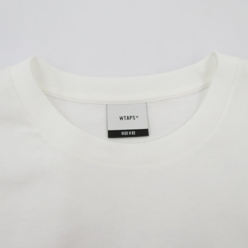 W)TAPS | ダブルタップス SYSTEM/SS/COTTON 半袖Ｔシャツ 261ATDT-STM02S ホワイト サイズ：2【瀬戸大橋店】