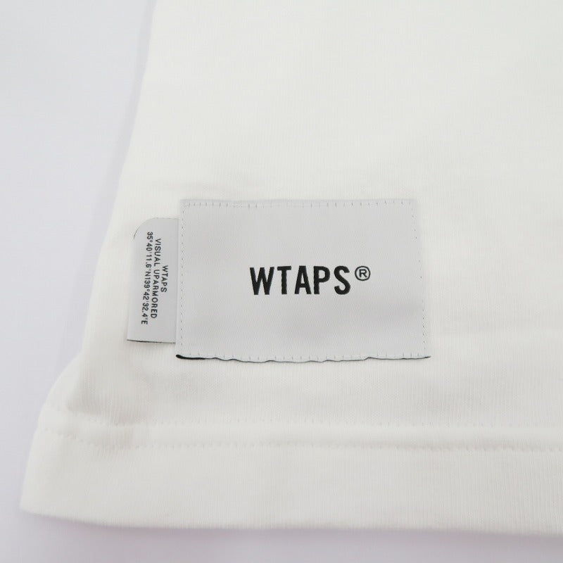 W)TAPS | ダブルタップス SYSTEM/SS/COTTON 半袖Ｔシャツ 261ATDT-STM02S ホワイト サイズ：2【瀬戸大橋店】