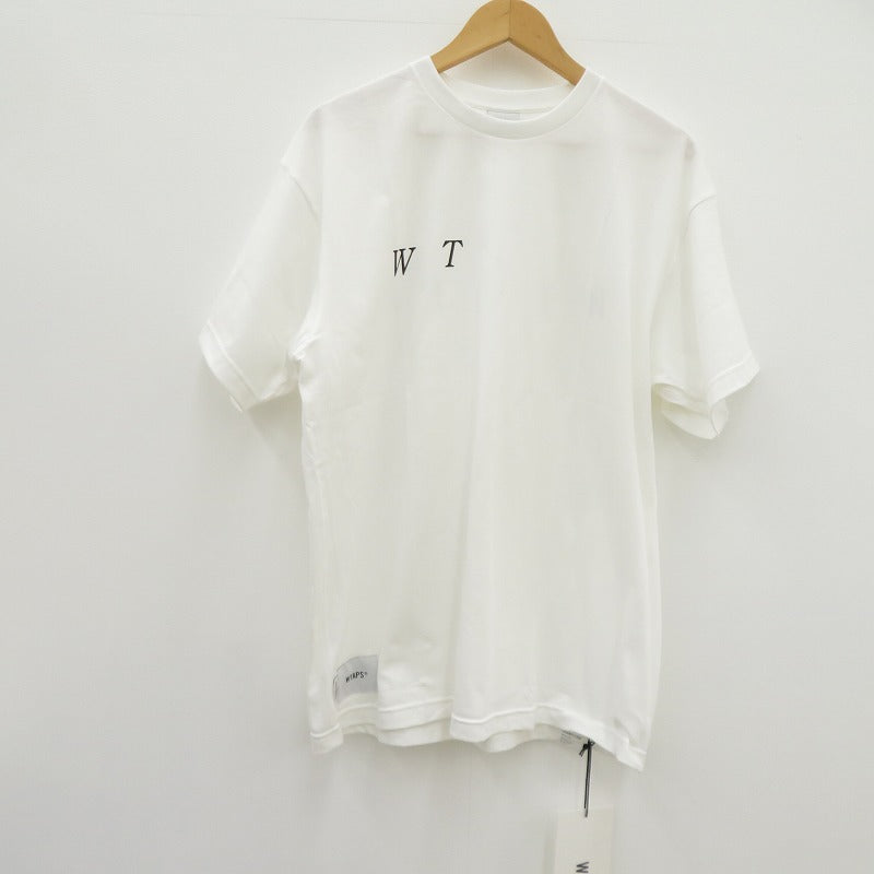 W)TAPS | ダブルタップス SYSTEM/SS/COTTON 半袖Ｔシャツ 261ATDT-STM02S ホワイト サイズ：2【瀬戸大橋店】