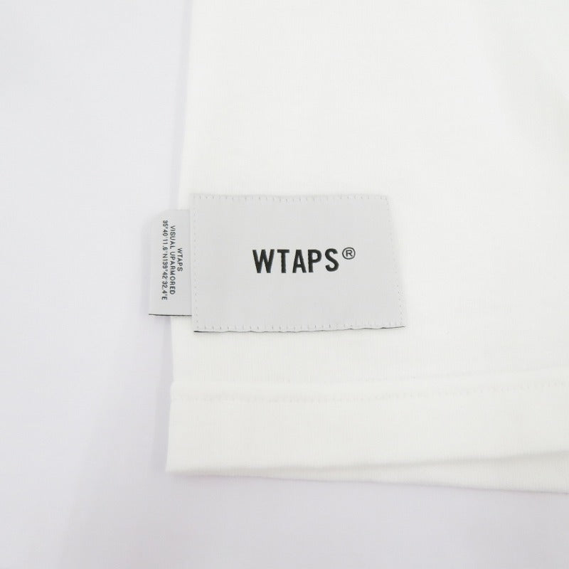 W)TAPS | ダブルタップス SYSTEM/SS/COTTON 半袖Ｔシャツ 261ATDT-STM02S ホワイト サイズ：2【瀬戸大橋店】