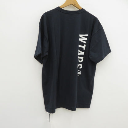 W)TAPS | ダブルタップス SIGN/SS/COTTON 半袖Ｔシャツ 261ATDT-STM08S ネイビー サイズ：3【瀬戸大橋店】