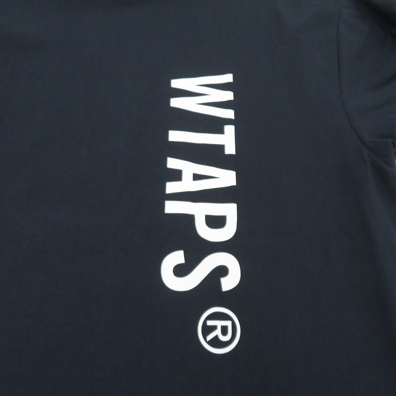W)TAPS | ダブルタップス SIGN/SS/COTTON 半袖Ｔシャツ 261ATDT-STM08S ネイビー サイズ：3【瀬戸大橋店】