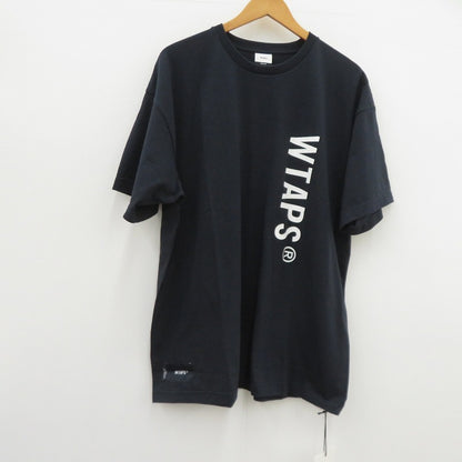 W)TAPS | ダブルタップス SIGN/SS/COTTON 半袖Ｔシャツ 261ATDT-STM08S ネイビー サイズ：3【瀬戸大橋店】