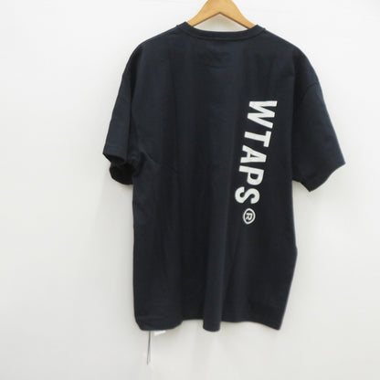 W)TAPS | ダブルタップス SIGN/SS/COTTON 半袖Ｔシャツ 261ATDT-STM08S ネイビー サイズ：3【瀬戸大橋店】