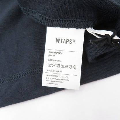 W)TAPS | ダブルタップス SIGN/SS/COTTON 半袖Ｔシャツ 261ATDT-STM08S ネイビー サイズ：3【瀬戸大橋店】