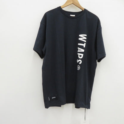 W)TAPS | ダブルタップス SIGN/SS/COTTON 半袖Ｔシャツ 261ATDT-STM08S ネイビー サイズ：2【瀬戸大橋店】