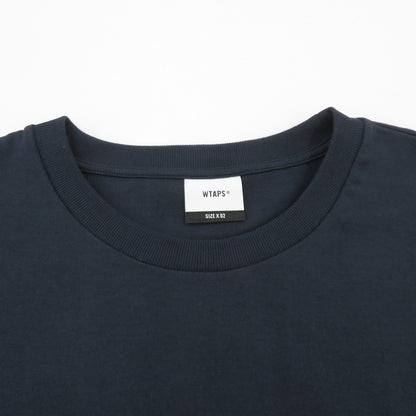 W)TAPS | ダブルタップス SIGN/SS/COTTON 半袖Ｔシャツ 261ATDT-STM08S ネイビー サイズ：2【瀬戸大橋店】