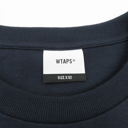 W)TAPS | ダブルタップス SIGN/SS/COTTON 半袖Ｔシャツ 261ATDT-STM08S ネイビー サイズ：2【瀬戸大橋店】
