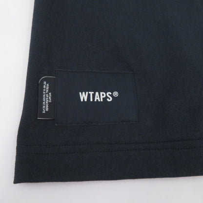 W)TAPS | ダブルタップス SIGN/SS/COTTON 半袖Ｔシャツ 261ATDT-STM08S ネイビー サイズ：2【瀬戸大橋店】