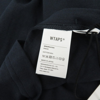 W)TAPS | ダブルタップス SIGN/SS/COTTON 半袖Ｔシャツ 261ATDT-STM08S ネイビー サイズ：2【瀬戸大橋店】