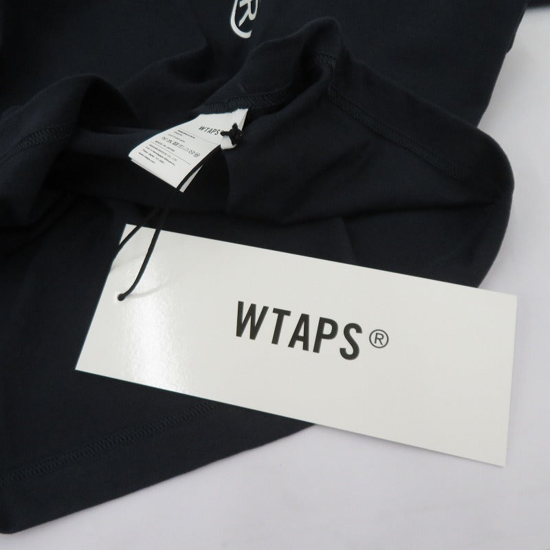 W)TAPS | ダブルタップス SIGN/SS/COTTON 半袖Ｔシャツ 261ATDT-STM08S ネイビー サイズ：2【瀬戸大橋店】