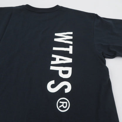 W)TAPS | ダブルタップス SIGN/SS/COTTON 半袖Ｔシャツ 261ATDT-STM08S ネイビー サイズ：2【瀬戸大橋店】